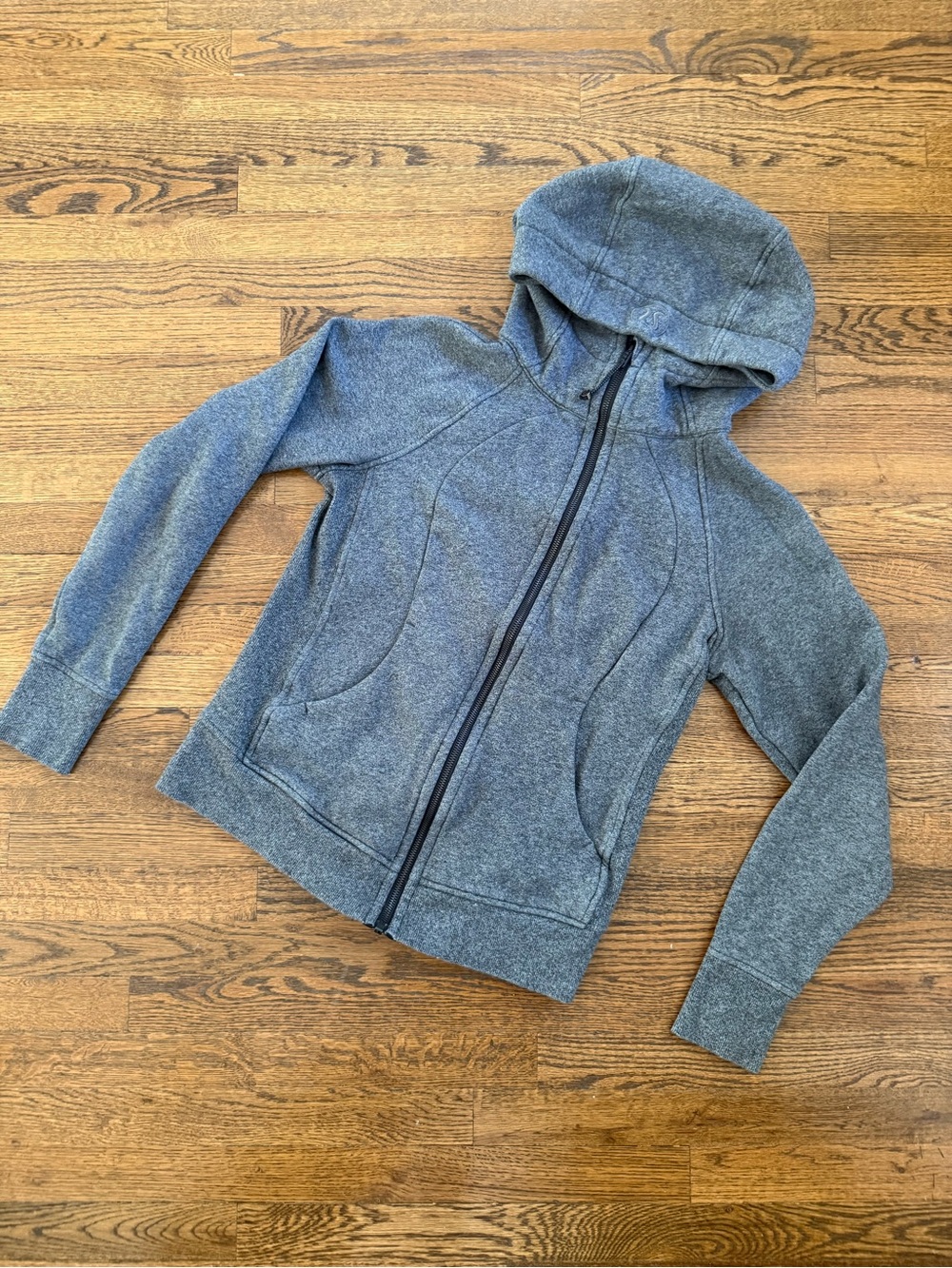 lululemon athletica Gray Full-Zip Hooded Sweatshirt